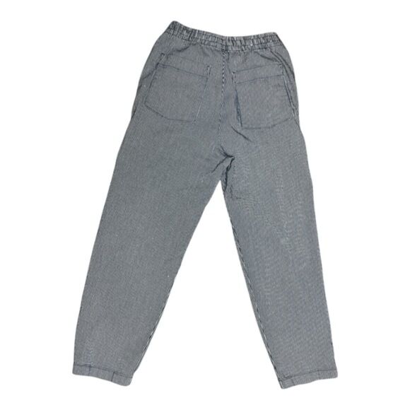 UNIQLO Cotton Relaxed Ankle Pants (Hickory Stripe) Size S - Picture 3 of 6